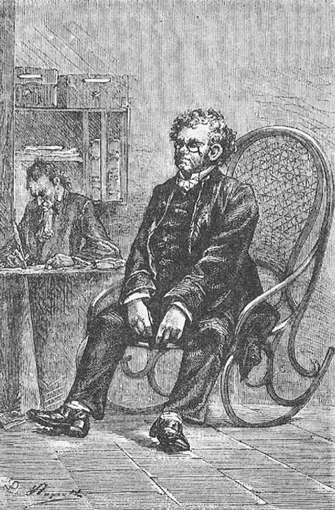 Illustration by Léon Benett for Jules Vernes novel Illustration by Léon Benett for Jules Vernes novel